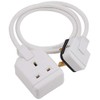 1 Gang White 13 Amp Professional Trailing Socket Extension Lead
