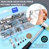 Cimeton 75Pcs 5 Sizes Picture Hangers Picture Hanging Kit Picture