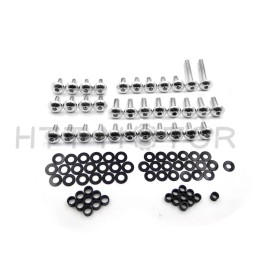 HONGK Silver Round Aluminum Fairing Bolt Kit Body 1999-2007 Suzuki Hayabusa GSXR 1300