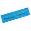 SOCCER Rhinestone Cotton Stretch Headband (Turquoise)