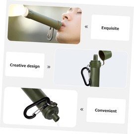 WOONEKY Mini Water Filter Straw Reusable Daily Use Water Strainer Outdoor Camping Supply and Purifier