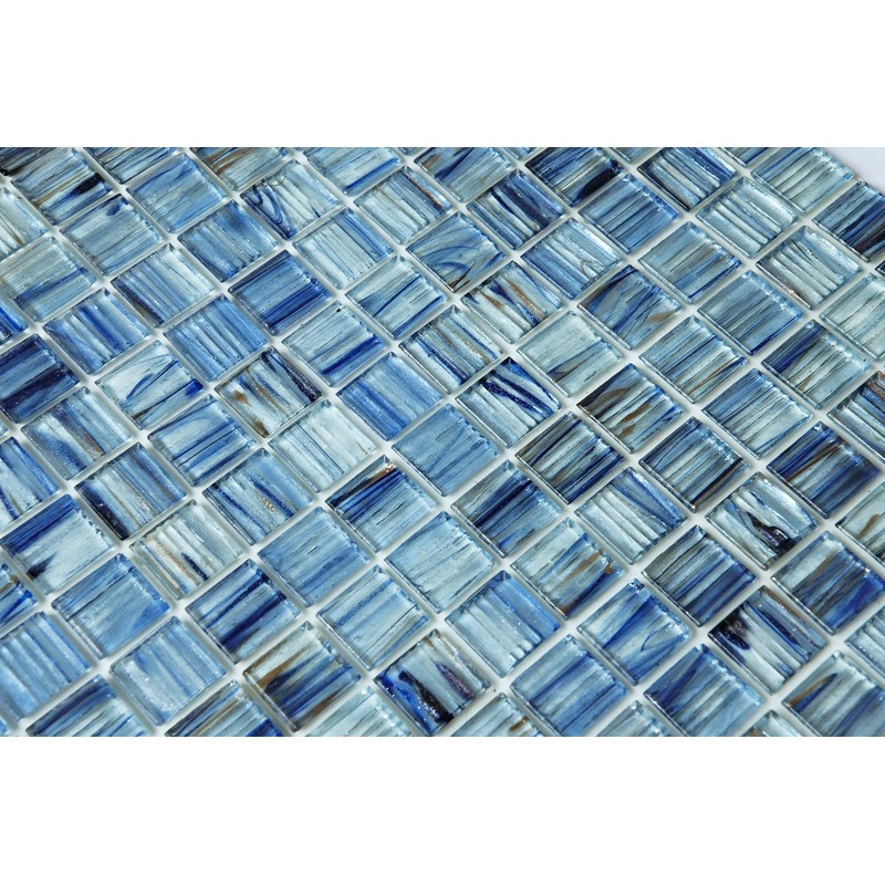 CASAPALACE Peel and Stick Glass Tile, 12" x 12" Light