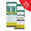 Scafftag Scaffold Inspection Tags, Pack of 10, Polypropylene, W75mm x