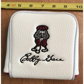 BOBBY GRACE 2022 BOBBY GRACE Large Mallet Putter Cover Durable Magnetic closure White