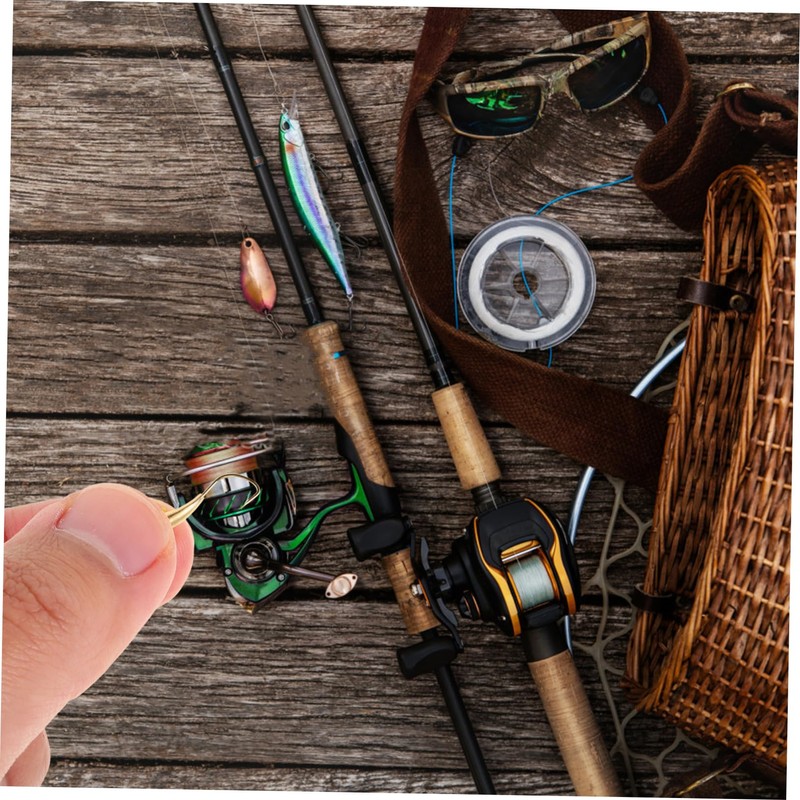 BESPORTBLE 3pcs Fish Hook Long Shank Offset Hooks for Catfishing