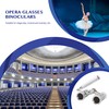 Aomekie Theatre Opera Glasses with Handle 3X25 Compact Folding Binoculars