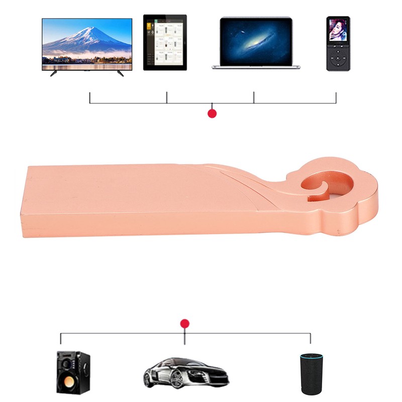 Unique Modeling USB 2.0 Flash Drive Metal Portable USB Stick