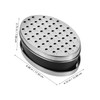 Ciieeo 3-Piece Cheese Grater Set with Container Dual-Sided Stainless Steel