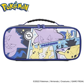 hori - Funda Extragrande (Pikachu, Gengar y Mimikyu) - Licencias Oficiales (Nintendo Switch y Pokémon), Negro, NSW-412U                               