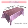 LabZhang 2 Pack Pink Iridescent Tablecloth Holographic Table Cloth Glitter