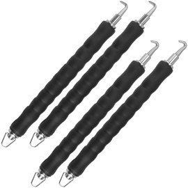Automatic Rebar Tie Wire Twister, 4 Pieces Pull Tie Wire Twister, Rebar Tie Wire Twister Tool, Curved Hook and Straight Hook