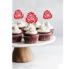 Valentine's Day Cupcake Toppers (Rose)