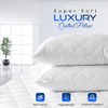 Sunshine Comforts Microfiber Pillow Protectors 4 pack Non-Iron Breathable, Soft