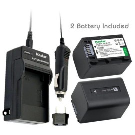 Kastar NP-FV70 Battery& Normal Charger for Sony HDR-CX350V CX360V CX380 CX430V CX520V  - 1 Normal Charger + 3 Batteries