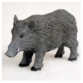Razorback Hog Miniature Figurine