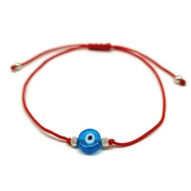 MYSTIC JEWELS Classic Eye of Good Luck Bracelet with Red Thread for Gift (Red)