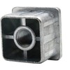 Design61 4 x Threaded Plugs for Square Pipes Made of