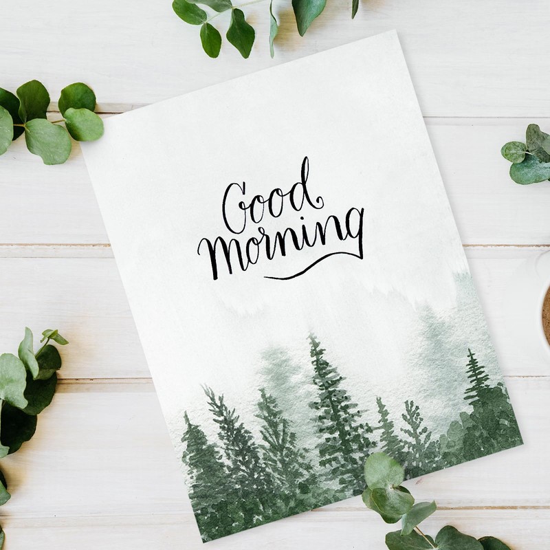 60 Sheet Forest Stationery Letterhead Paper Watercolor Forest Writing Paper