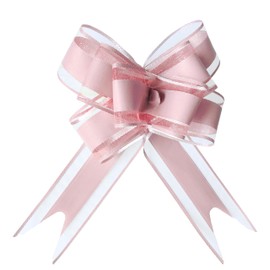 jefyghe Pull Bows for Gift Wrapping 10 PCS Pastel Pink Gift Bows for Presents 6 Inch Large Gift Bows for Wedding Basket Decorated Birthday Party Christmas Valentine's Day Decorations