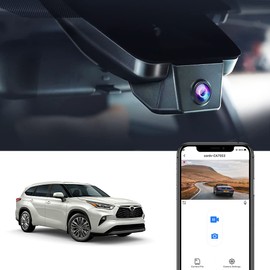 Fitcamx 4K Dash Cam Suitable for Toyota Kluger LE Limited Platinum L XLE XSE 2020 2021 2022 2023 2024 2025 XU70, OEM Look, 2160P UHD Video WiFi, WDR Night Vision, G-Sensor, Easy to Install,64GB Card
