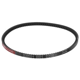 sourcing map 1pcs XPZ650 EPDM V-Belt, wedge Section Cut Edge Cogged Industrial Rubber V Belt 10mm Width x 650mm Pitch Circumference