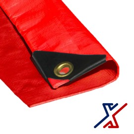 YOYZA 24 x 16 Red Color 10 Mil Heavy Duty Tarp / Canopy by X1Tools/Tarps