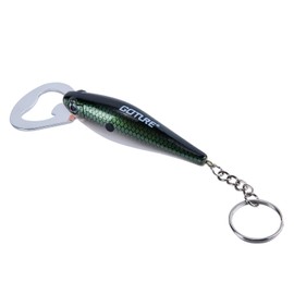 Goture Portable Lures Bottle Opener Black Stainless Steel Easy to Carry Easy Grip Keychain Bag Accessories Jar Lid Opener