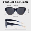 SIPHEW Over Sunglasses Polarised for Men and Women, Large Over