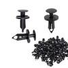 Naisfei 50 Pcs 8mm Push Type Bumper Fasteners Rivet Clips