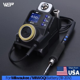 wep 50W Cordless Soldering Station For  Milwaukee Battery Powered Soldering Station