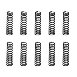DTGN 1.2x10x40mm(DxODxL) Compression Spring - 20Pack - Good for Machinery - Spring Steel Extension Spring - Black
