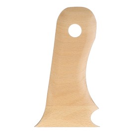 HARFINGTON Pottery Ribs Trimming Tools Pottery Profile Rib Wooden Foot Shaper Curved Shaper Texture Rib Beech Wood for Carving Ceramics Clay