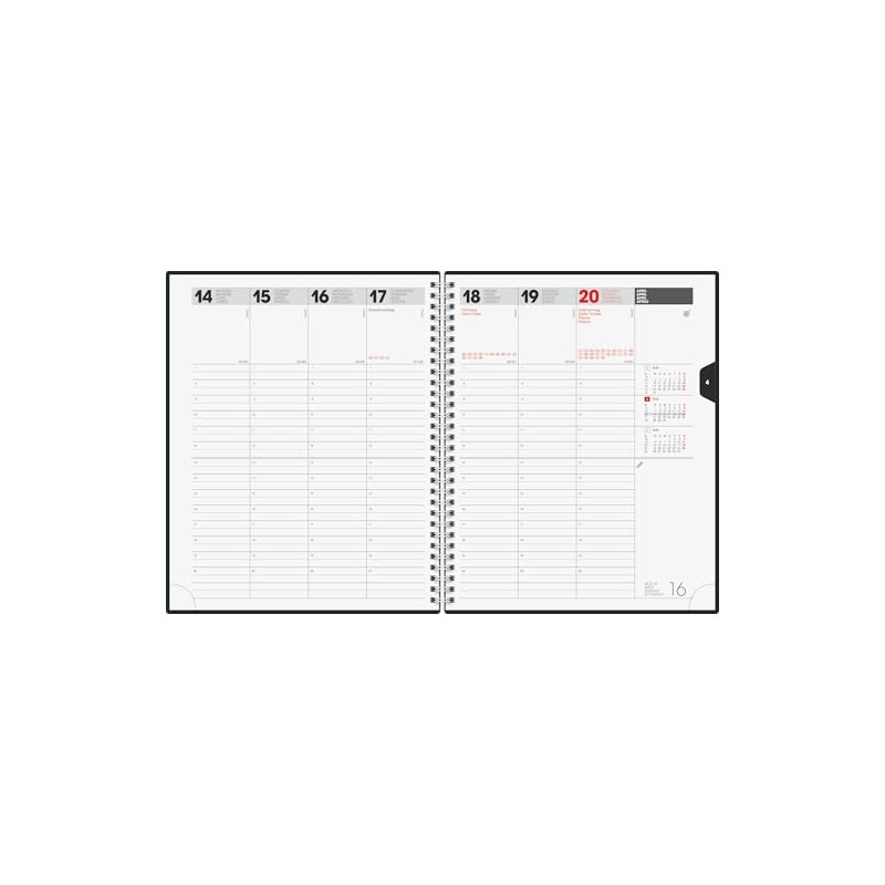 BRUNNEN Book Calendar Mod. Manager Wt 7 weektimer 2026 |