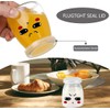 LATRAT 10 Yoghurt Glasses with Lids Small Jars Yoghurt Glasses