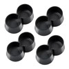 4Pcs Double 1" Chair Table Leg Caps 50s 60s Diner