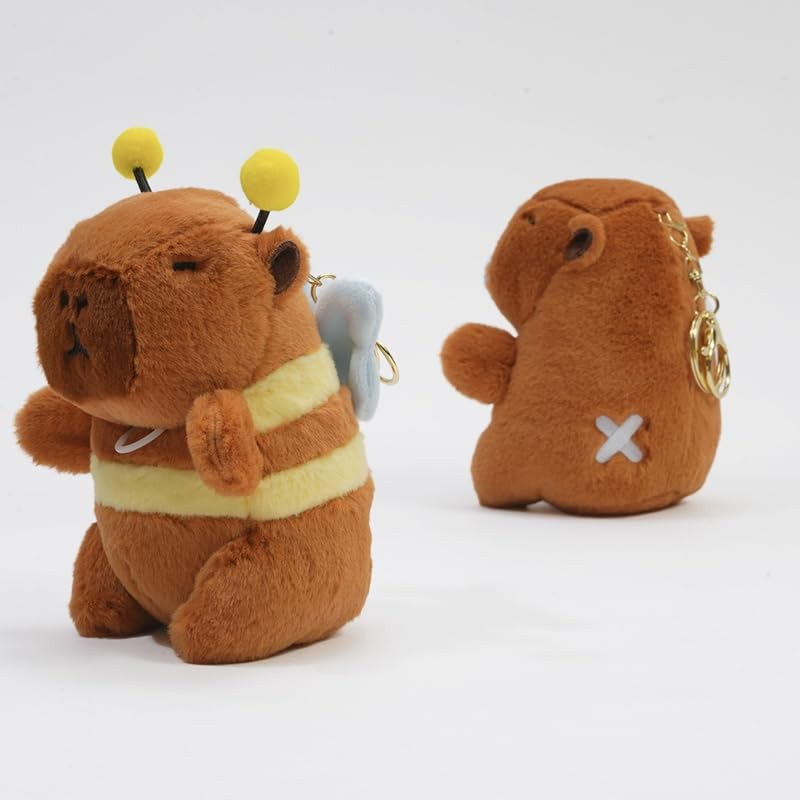 Clearstone Capybara Plush Keychain Chavimaru Bee Sugata, 7.9 inches (20