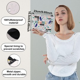 WZMPA Podiatrist Cosmetic Makeup Bag Podiatry Appreciation Gift Podiatrist Definition Zipper Pouch Bag Podiatry Doctor Gift, Podiatrist, Fit