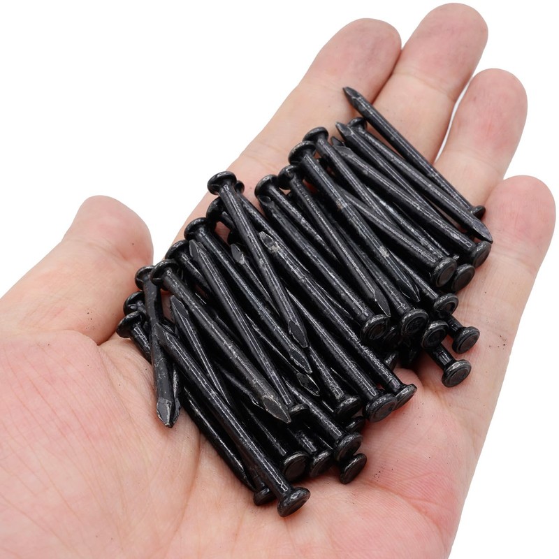 50pcs Hardware Nails 1.5 inch Length,Carbon Steel Point Tip Wall