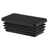 Round Plastic Plugs / Lamellar Plugs / Push-in Caps, black,