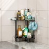 HapiRm Corner Shower Caddy Standing - 2 Tier Shower Organizer