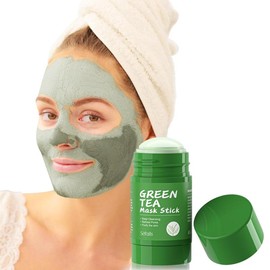 Portable Green Tea Mask Stick for Face – Moisturizing, Oil Control, Soothing, Deep Pore Cleansing, Blackhead & Acne Removal, Hydrating Facial Treatment