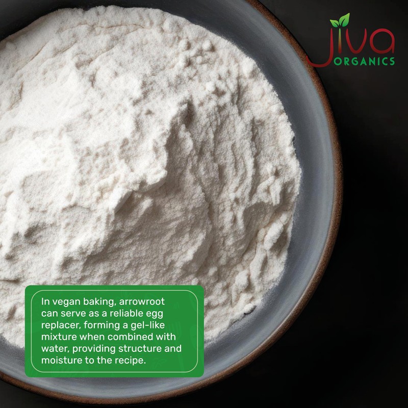 Jiva Organics Organic Arrowroot Flour (Powder) 5 Pound Bag -
