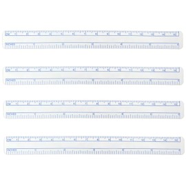 Plastic Wound Measuring Ruler 6 Inch Wound Measuring Guide for Medical Measurements, Non-Sterile (Pack of 50)