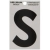 Hillman 840834 3" Black and Silver Reflective Poly-Film Adhesive Letter