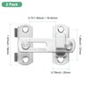 M METERXITY 2-Pack Flip Latch Gate Latches 1.97Inch Stainless Steel