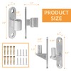 Rasugarlary 4 Set Heavy Duty Gate Hinges, Wall Mount Gate