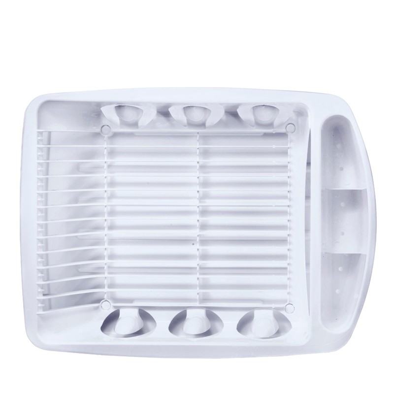 Tribello Sink Dish Drying Rack, Large Heavy Duty Hard Plastic