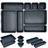 JinPhon Set of 8 Extra Deep Plastic Drawer Organiser for