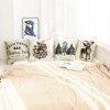 Ogiselestyle Merry Christmas Tree Pine Cones Reindeer Throw Pillow Cover,