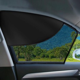 2 parasoles magnéticos de doble capa para ventana de coche, de 70.0 x 49.99 cm, con sombra completa/media sombra, cubiertas de ventana delantera para 
